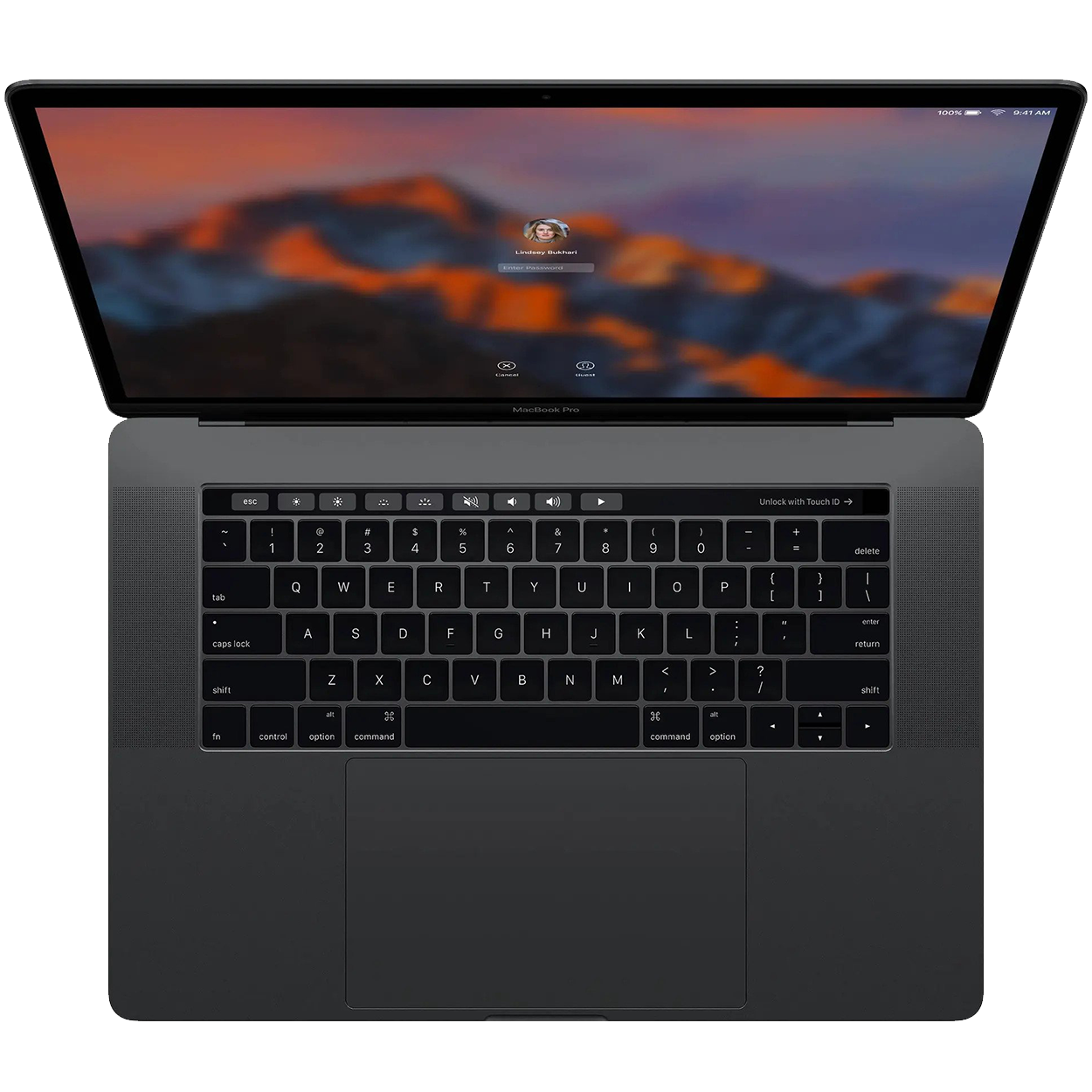 Notebook Apple MacBook Pro 15 4  Retina T BAR Intel Core i7 9750H 2 60GHz 16GB Ram 256GB SSD Pro 555X Ventura Space Gray   2019   Grado B   Webcam   Tastiera etichettata