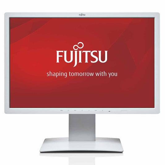 Monitor Fujitsu B24W 7 24  FullHD VGA DVI DisplayPort USB White