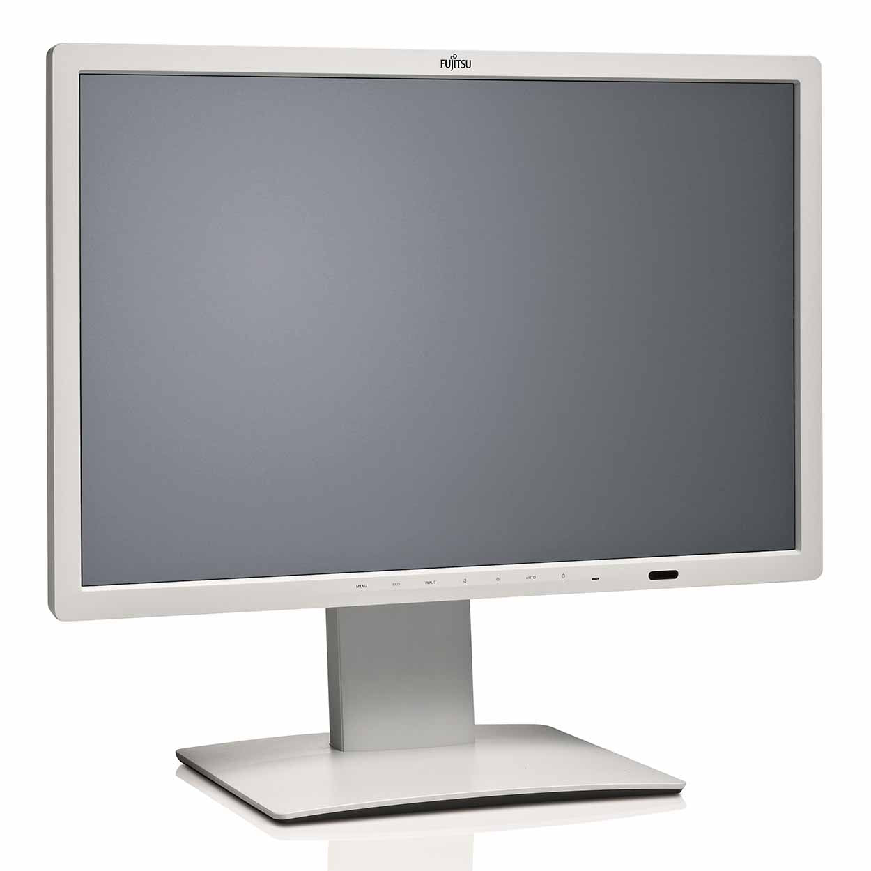 Monitor Fujitsu P24W 7 24  FullHD VGA DVI HDMI DisplayPort USB White