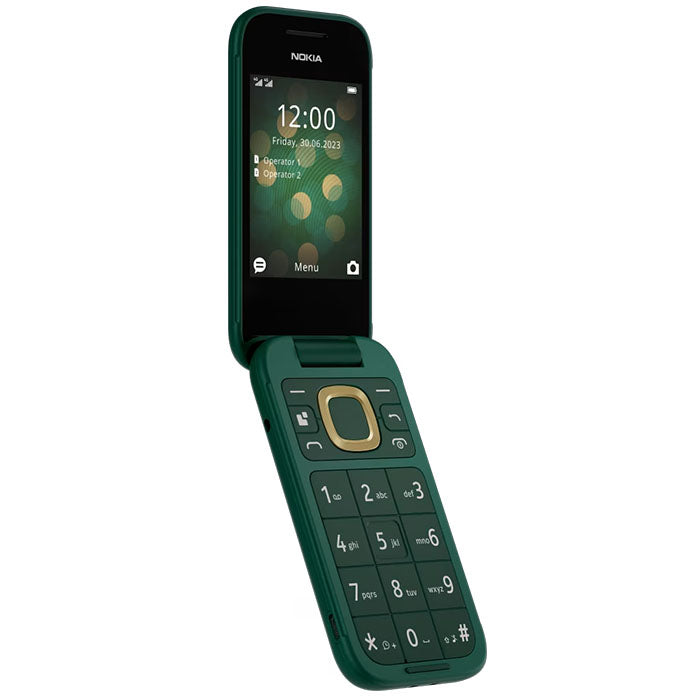 Nokia 2660 Verde: Telefono Dual SIM con Design Moderno e Batteria Duratura