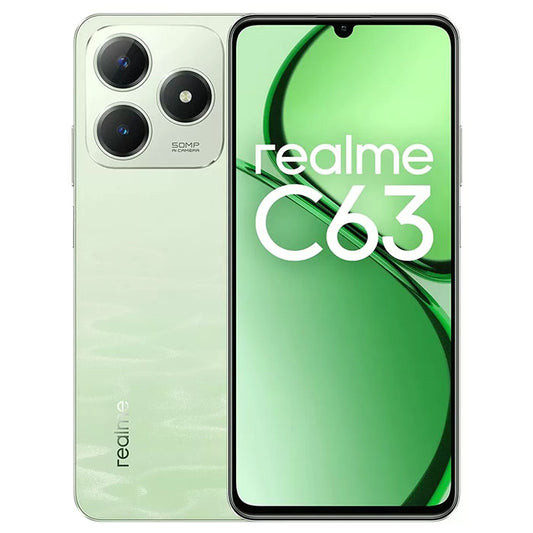 Realme C63 Dual Sim 6 7  8GB Ram 256GB Rom Jade Green   Nuovo