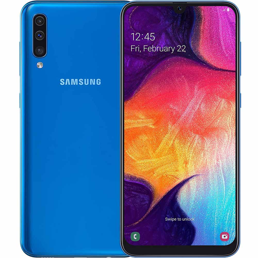 Smartphone Samsung Galaxy A50 6 4  4GB Ram 128GB Blue SM A505FN   Grado B   IVA a Margine