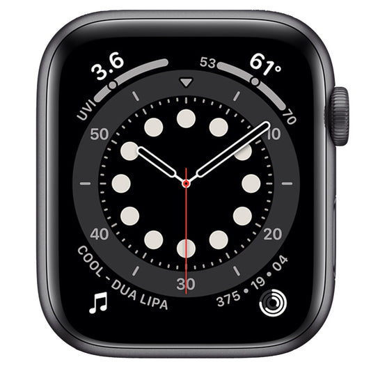 Apple Watch 6°Serie 44MM GPS 32GB   Cassa in alluminio Space Gray   No Cinturino   Grado C