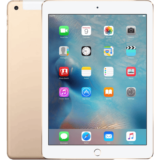 Apple iPad Air 2 9.7" 128GB WiFi + 4G Oro - Grado B con Caricatore e Cavo USB Inclusi