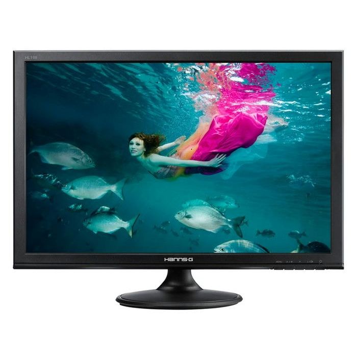 Monitor HANNSG HL198 19  1440x900 VGA DVI CASSE Nero   Grado A