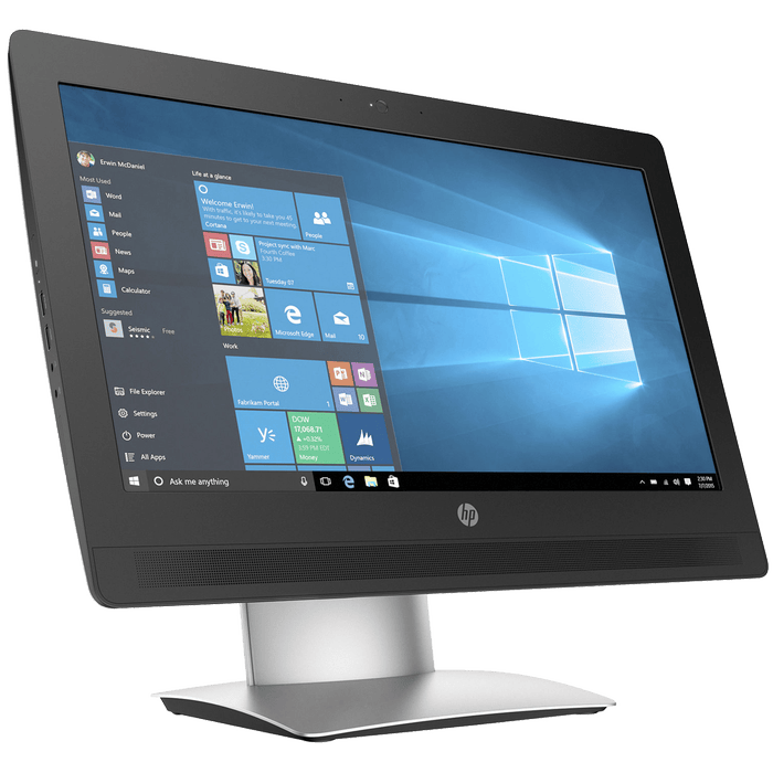 HP All-in-One 400 G2 20" Intel Core i3 6100T 3.20GHz, 8GB RAM, 480GB SSD, Windows 11 Pro, Grado B, Senza Wi-Fi