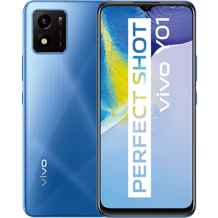 Smartphone Vivo Y01 Dual SIM, Display 6.51", RAM 3GB, Memoria 32GB, Blu Zaffiro - Offerta Speciale Confezione Aperta